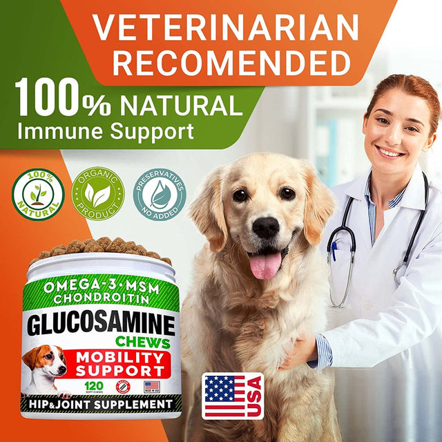 Strellalab Glucosamine Chews, for Dogs and Cats, Bacon, 120 Soft Chews, 10 Oz (288 G)