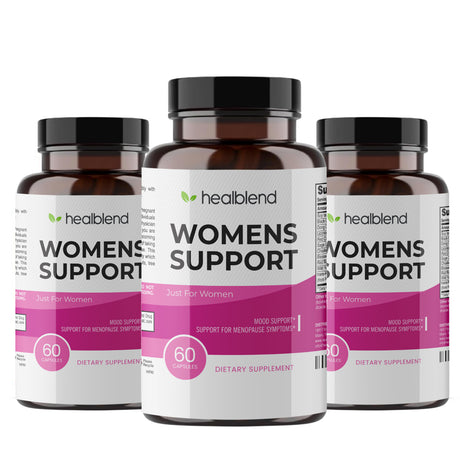 Healblend (3 Pack) Women'S Support Supplements - Reduces Menopause Symptoms, Hormonal Balance, Promote Healthy Mood - 60 Capsules