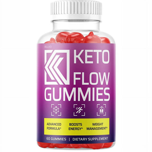 (1 Pack) Keto Flow Gummies - Keto Flo ACV Gummy’S - Supplement for Weight Loss - Energy & Focus Boosting Dietary Supplements for Weight Management & Metabolism - 60 Gummies