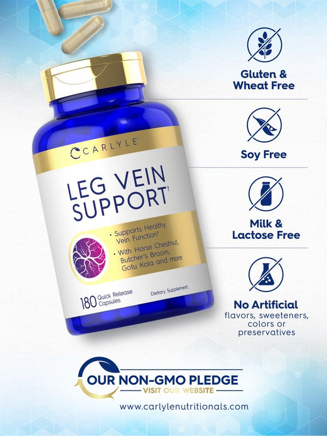 Leg Vein Supplement | 180 Capsules | by Carlyle