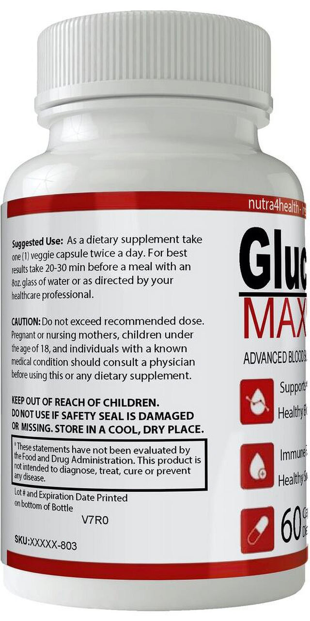 Glucofort Blood Sugar Support Capsules 60 Count