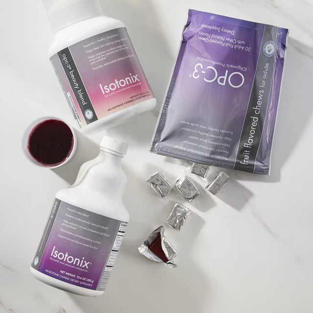 Isotonix OPC-3 - Bilberry, Grape Seed Extract & Pine Extract (Pycnogenol). Supports Production of Nitric Oxide for Blood Pressure Support. Non-Gmo, Gluten Free. Market America (90 Servings, 300G)