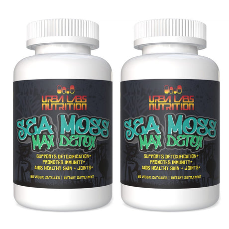 Urbalabs Sea Moss Max Blast Detox Organic Sea Moss Advanced Nootropic Brain Support Gut Cleanse Immunity Increase Energy Levels