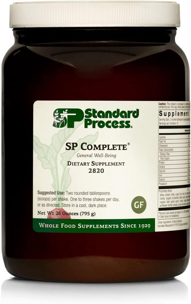 Standard Process SP Complete - Whole Food Immune Support, Liver Support, Antioxidant, and Weight Management with Rice Protein, Grapeseed Extract, and Choline - Vegetarian - 28 Ounce