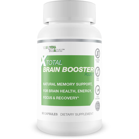 X Total Brain Booster plus - Our Best Total Brain Boost & Memory Supplement for Brain - X Total Brain Booster Supplement for Focus Memory Clarity Energy - Best Brain Supplements for Memory and Focus