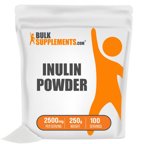 Bulksupplements.Com Inulin Powder Fiber Supplement - Prebiotic Powder - Keto Fiber - Fiber Powder Unflavored (250 Grams - 8.8 Oz)