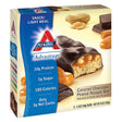 Atkins Caramel Chocolate Peanut Nougat Snack Bar, Protein Snack, High in Fiber, 2G Sugar, Keto Friendly, 5 Count