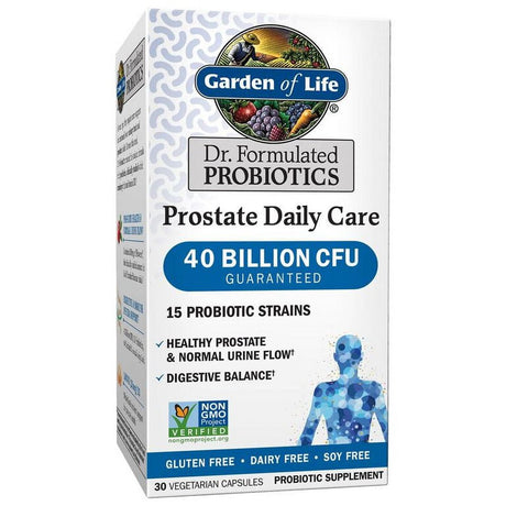 Garden of Life Dr. Formulated Prostate Probiotic Capsules, 40 Billion CFU, 30 Ct