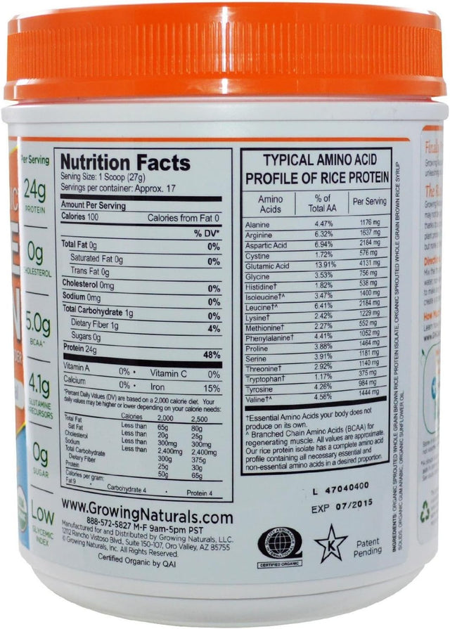 Original Rice Protein Isolate 16.2 OZ5