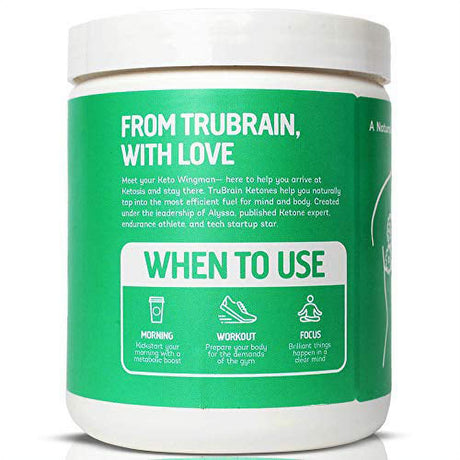 Trubrain Ketones - Ketone Ester + BHB Exogenous Ketones | Supports Energy, Focus and Ketosis | Supplement the Keto Diet | Brain Booster (Chocolate)