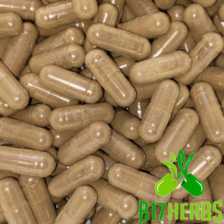 Beef Thymus [O]Rgan [P]Owder W/ [L]Iver Veg. Caps | 600Mg | 50/50 Ratio | Grass Fed |Natural | [B]Ovine | B17 Herbs - Bulk Purchase 100 Veg. Caps