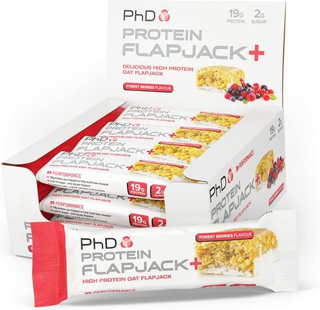 Phd Nutrition 75G Forest Berries Protein Flapjack+ Box Bars - Pack of 12