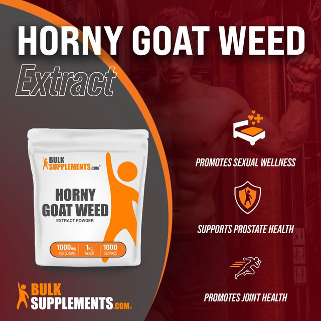 Bulksupplements.Com Horny Goat Weed Powder - Womens Libido Booster - Horny Goat Weed Extract - Horny Goat Weed for Men (5 Kilograms - 11 Lbs)