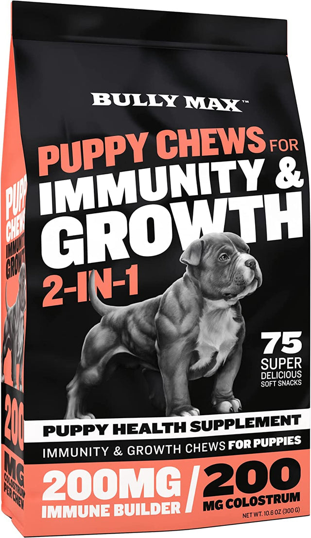 Puppy Bundle Pack, High Protein & Growth Puppy Food, Immunity Soft Chews for Growth, Dog Supplements plus Food