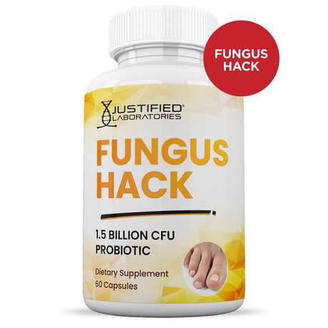 (5 Pack) Fungus Hack 1.5 Billion CFU Probiotic Nail Support 300 Capsules