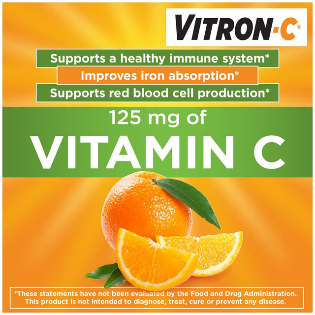 Vitron-C Iron Supplement, Once Daily, High Potency Iron plus Vitamin C, 60 Count