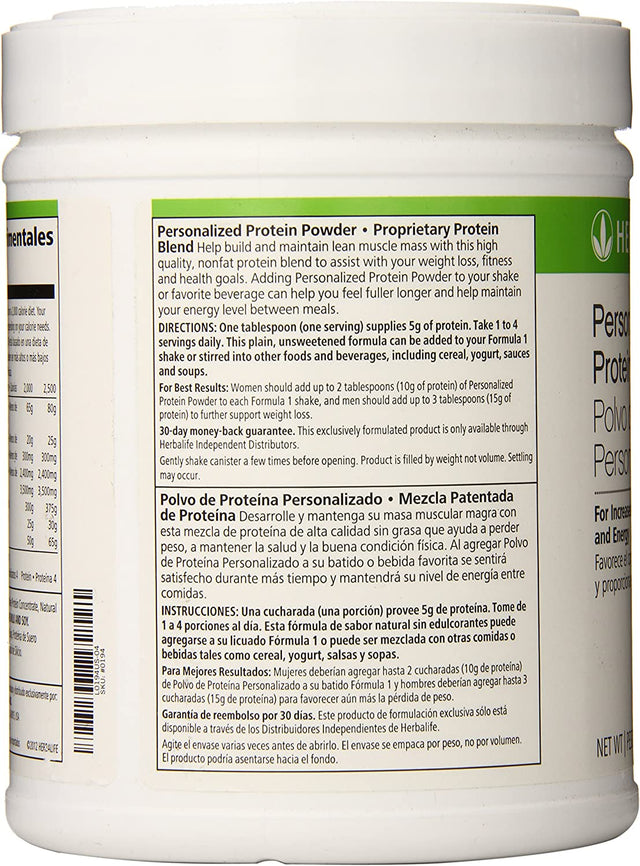 Herbalife Personalized Protein Powder, Unflavored (360G)