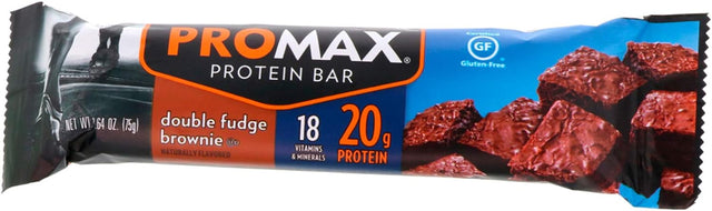 Promax Energy Bar Double Fudge Brownie - 12 Bars