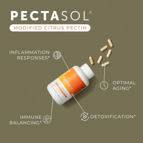 Econugenics - Pectasol Modified Citrus Pectin - 90 Capsules - Cellular Health & Immune System Supplement - Maintain Healthy Galectin-3 Levels - Cardiovascular Support