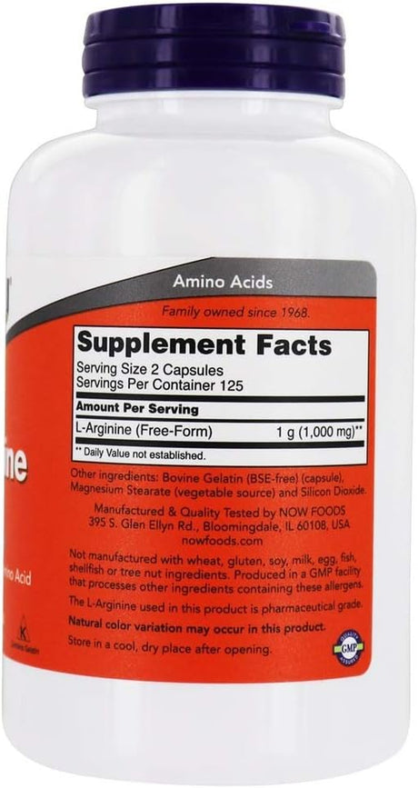 Larginine Amino Acid 500 MG (250 Tablets)