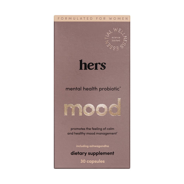 Hers Mood Mental Health Probiotic Supplement for Women with Ashwagandha, 30 Count