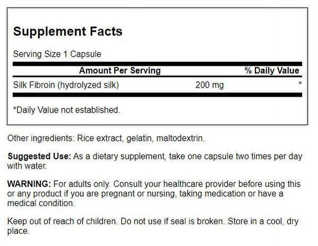 Swanson Neurosilk with Brain Factor-7 200 Mg 60 Capsules