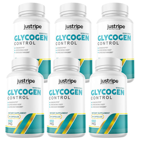 6 Pack Glycogen Control Blood Capsules Blood Sugar Control - 60 Capsules