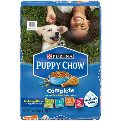 Purina Puppy Chow High Protein Real Chicken Gravy Dry Dog Food, 16.5 Lb Bag