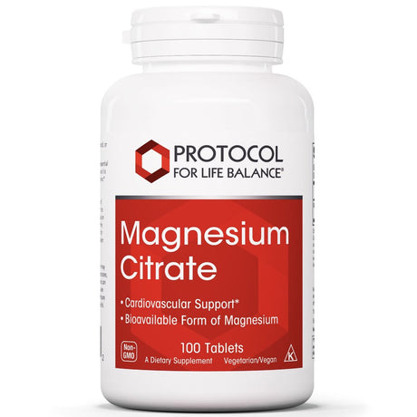 Protocol Magnesium Citrate 400Mg - Mood Support, Heart Health, Brain Support Supplement - 100 Tabs