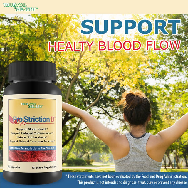 Pro Striction D - Natural Blood Health Support - Promote Healthy Circulation - Support Reduced Inflammation, Heart Health, Cholesterol, & Blood Pressure - Natural Immune Function & Blood Flow Support