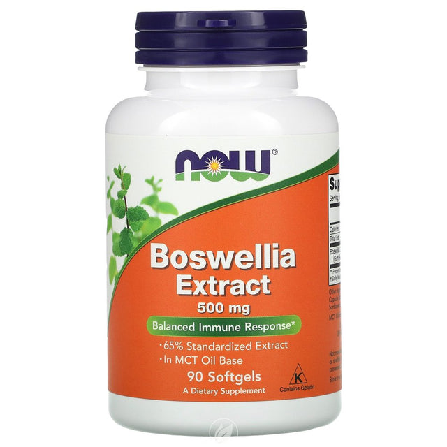 Now Boswellia Extract 500Mg 90 Softgels, Pack of 2