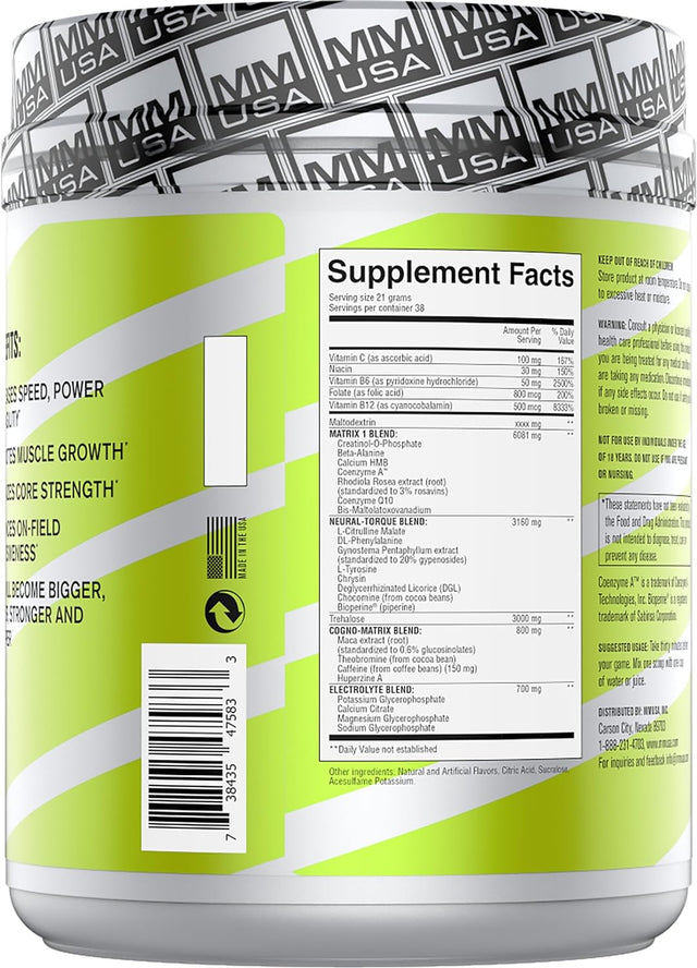 Gridiron Pre-Game: Advanced Athletic Performance Formula for Peak Results. Muscle Endurance Enhancers, Cognitive Boosters Strength, Essential Vitamins, Hydration and Electrolytes, Defeats Fatigue.