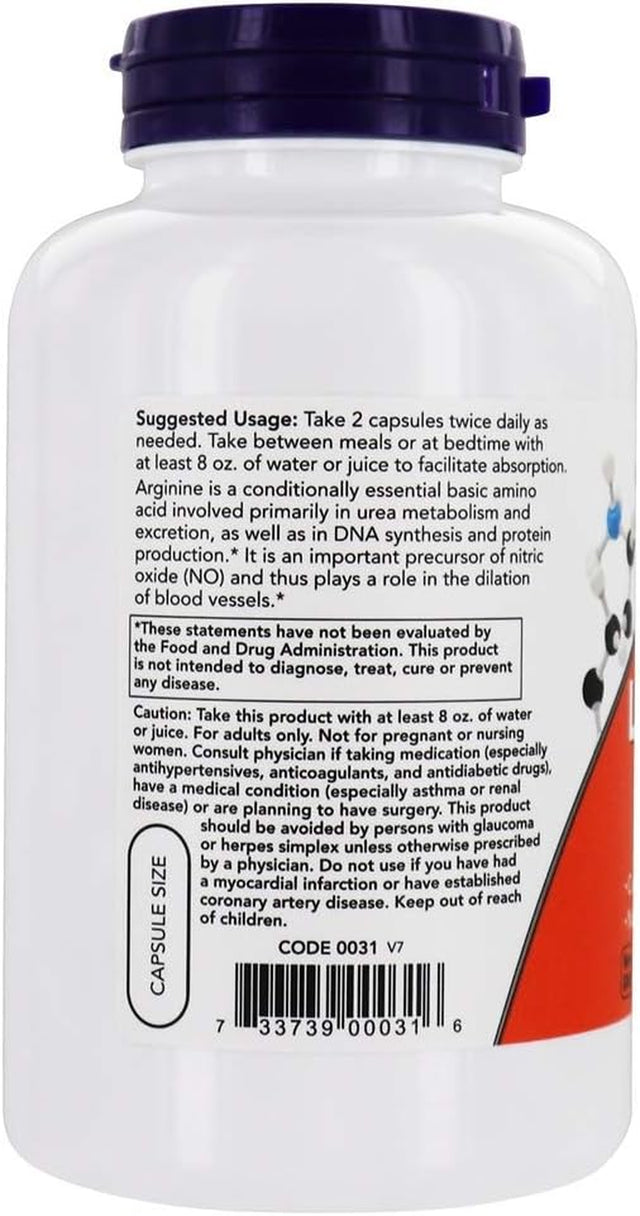 Larginine Amino Acid 500 MG (250 Tablets)