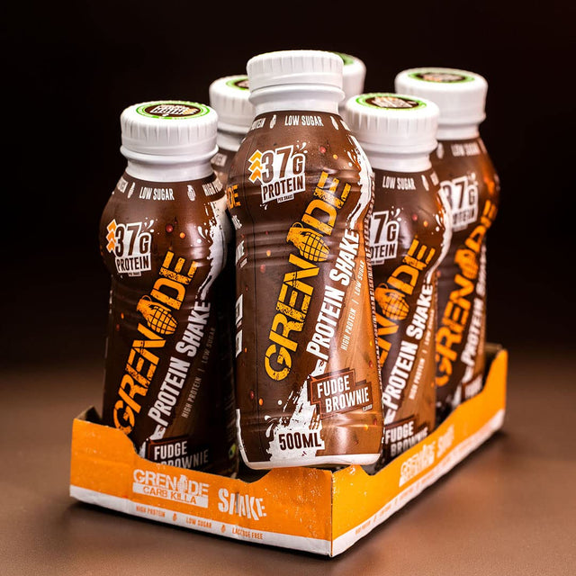 Grenade Carb Killa Fudge Brownie High Protein Shake, 6 X 500 Ml