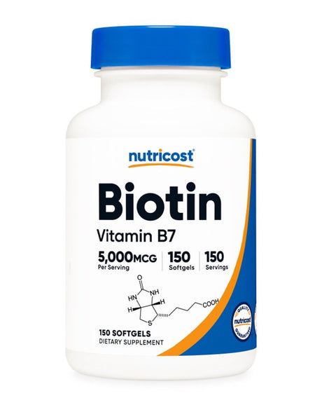 Nutricost Biotin -- 5000 Mcg - 150 Solid