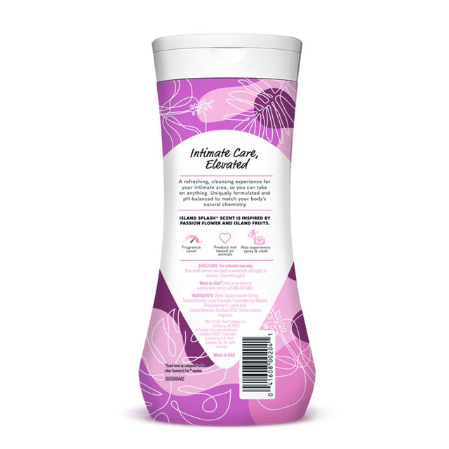 Summer’S Eve Island Splash Daily Feminine Wash, Removes Odor, Ph Balanced, 15 Fl Oz