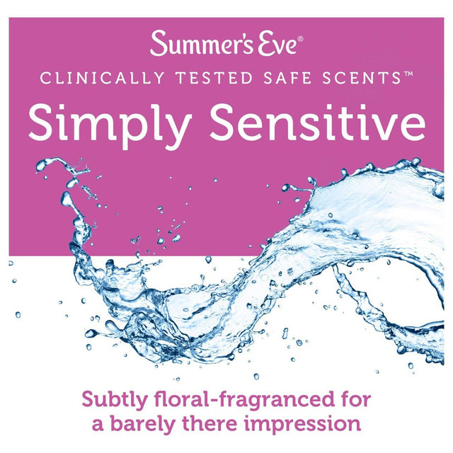 Summer’S Eve Simply Sensitive Daily Feminine Wash, Removes Odor, Ph Balanced, 9 Fl Oz