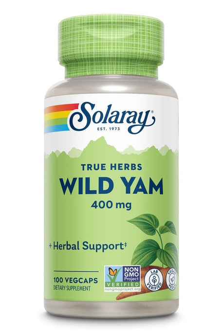 Solaray Wild Yam -- 100 Vegcaps