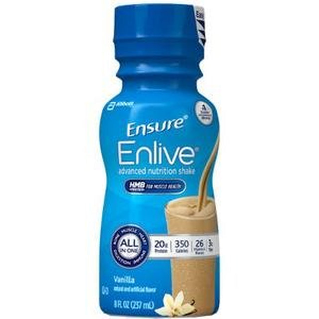 Ensure Enlive (Formerly "Complete") Vanilla 24/8-Fl-Oz Bottle - 1 Case of 24