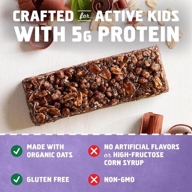 CLIF Kid Zbar Protein - Chocolate Mint - Crispy Whole Grain Snack Bars - Made with Organic Oats - Non-Gmo - 5G Protein - 1.27 Oz. (5 Pack)