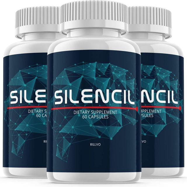 3 Pack Silencil Advanced Supplement Pills for Tinnitus, Support Ear Health Capsules 180 Capsules