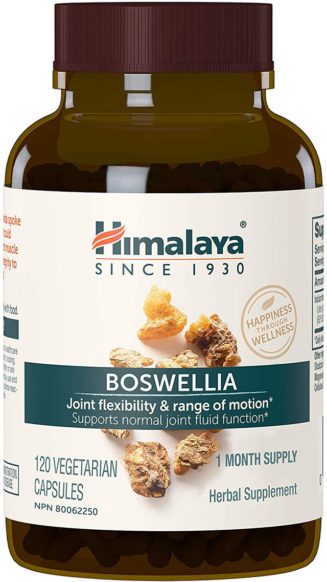 Himalaya Boswellia, Joint Support for Mobility and Flexibility, 250 Mg, 120 Capsules, 1 Month Supply