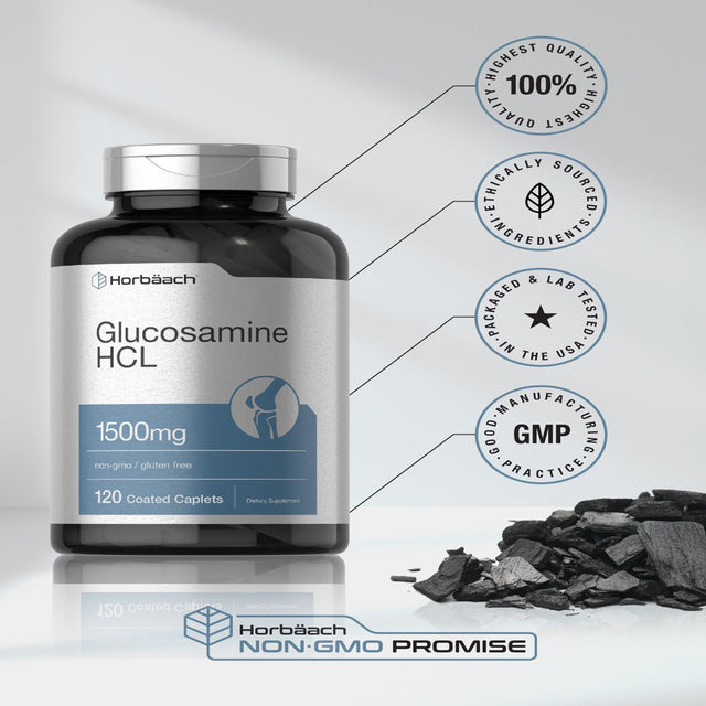 Glucosamine Hcl | 1500Mg | 120 Caplets | by Horbaach