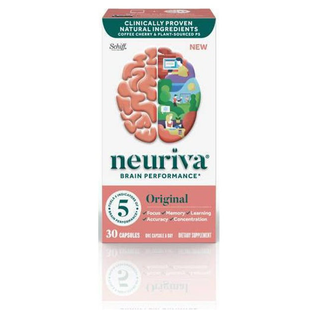 Neuriva Original Brain Performance Capsules - 30Ct (Pack of 4)