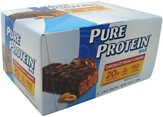 Pure Protein Bar, Chocolate Peanut Caramel, 6 Bars