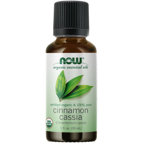 NOW Organic Essential Oils Cinnamon Cassia -- 1 Oz