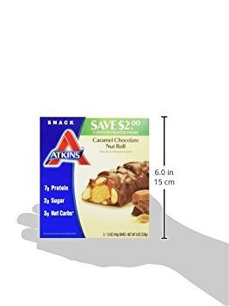 Atkins Advantage Bar Caramel Chocolate Nut - 5 Bars