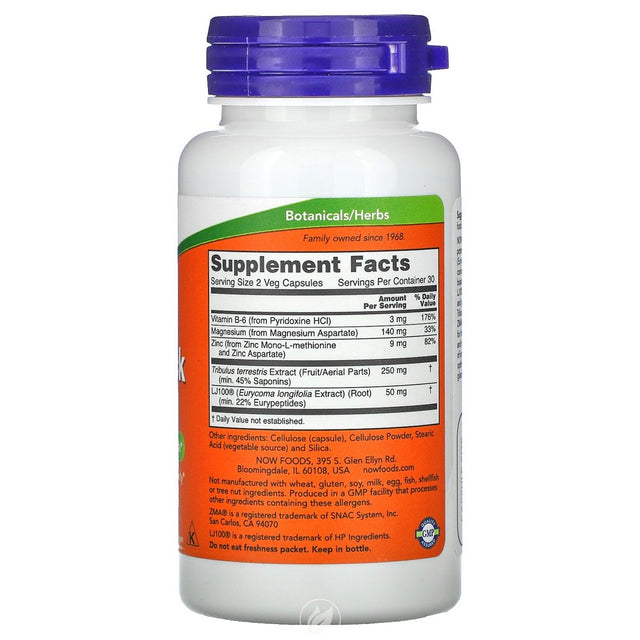 NOW Supplements Testo Jack 100 60 Vcaps