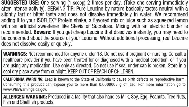 ALLMAX LEUCINE - 400 G - Stimulates Protein Synthesis, Preserves Lean Muscle & Promotes Recovery - 80 Servings