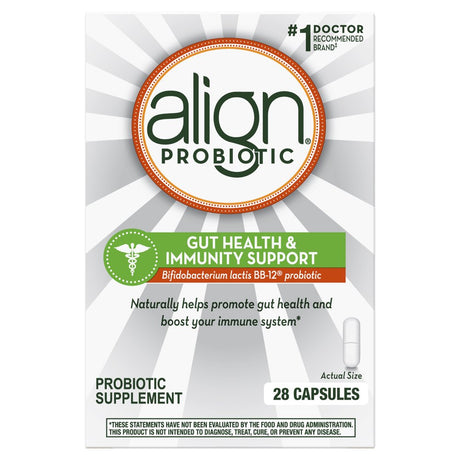 Align Probiotic Gut Health and Immunity Capsules, Men and Women'S Daily Probiotic Supplement, 28 Ct